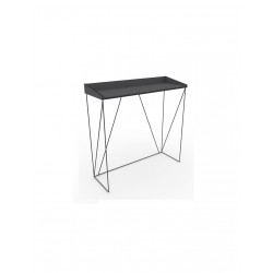 Console Contemporain Métal Laqué noir - Mobilier du Jou