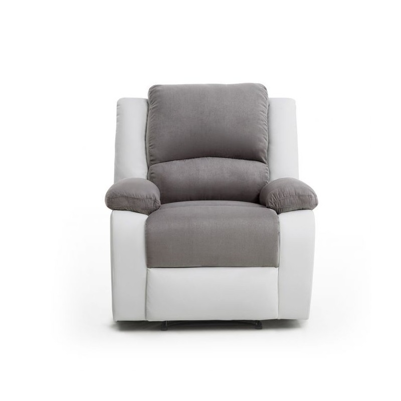 DETENDO - Fauteuil de relaxation manuel en microfibre et simili - Mobilier du Jour