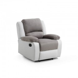 DETENDO - Fauteuil de relaxation manuel en microfibre et simili - Mobilier du Jour