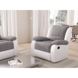 DETENDO - Fauteuil de relaxation manuel en microfibre et simili - Mobilier du Jour