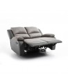 DETENDO II - Canapé de relaxation manuel 2 places en microfibre et simili - Mobilier du Jour