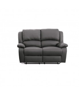 LARGIO II -Canapé de relaxation manuel 2 places en simili cuir - Mobilier du Jour