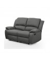 LARGIO II -Canapé de relaxation manuel 2 places en simili cuir - Mobilier du Jour