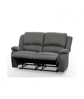 LARGIO II -Canapé de relaxation manuel 2 places en simili cuir - Mobilier du Jour