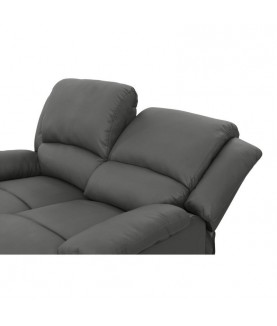 LARGIO II -Canapé de relaxation manuel 2 places en simili cuir - Mobilier du Jour