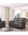 LARGIO II -Canapé de relaxation manuel 2 places en simili cuir - Mobilier du Jour