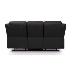 LARGIO III - Canapé de relaxation manuel 3 places en simili cuir - Mobilier du Jour