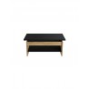 JOY Table basse relevable Décor chene et noir - Mobilier du Jour