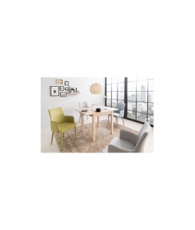 Nedsand Table à manger extensible de 4 à 6 personnes classique décor chêne - Mobilier du Jour