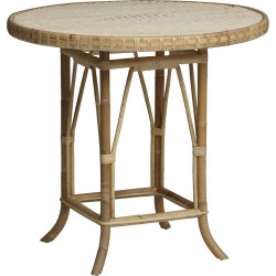 Table guéridon en rotin Eugénie 