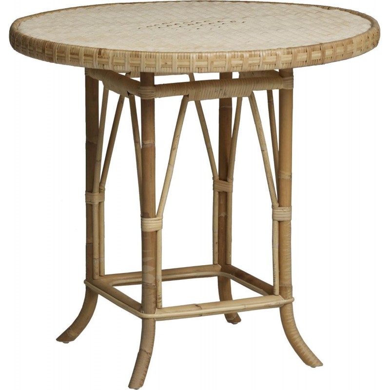 Table guéridon en rotin Eugénie 