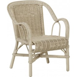 Fauteuil enfant Swan mastic en moelle de rotin