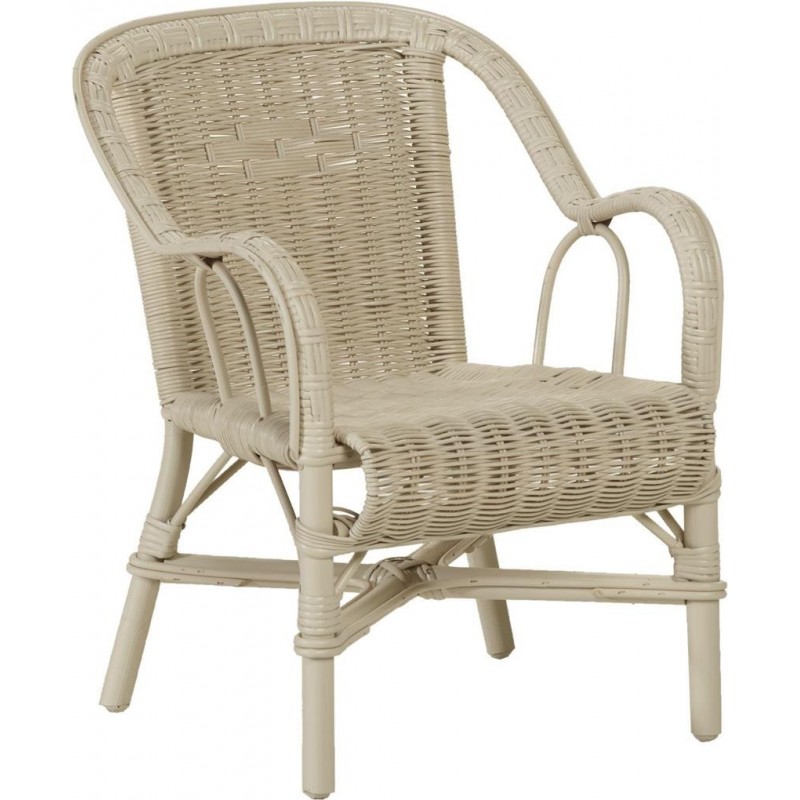 Fauteuil enfant Swan mastic en moelle de rotin